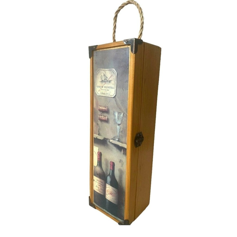 Decorative Beautiful Greenbrier Wooden Wine Box Ca
